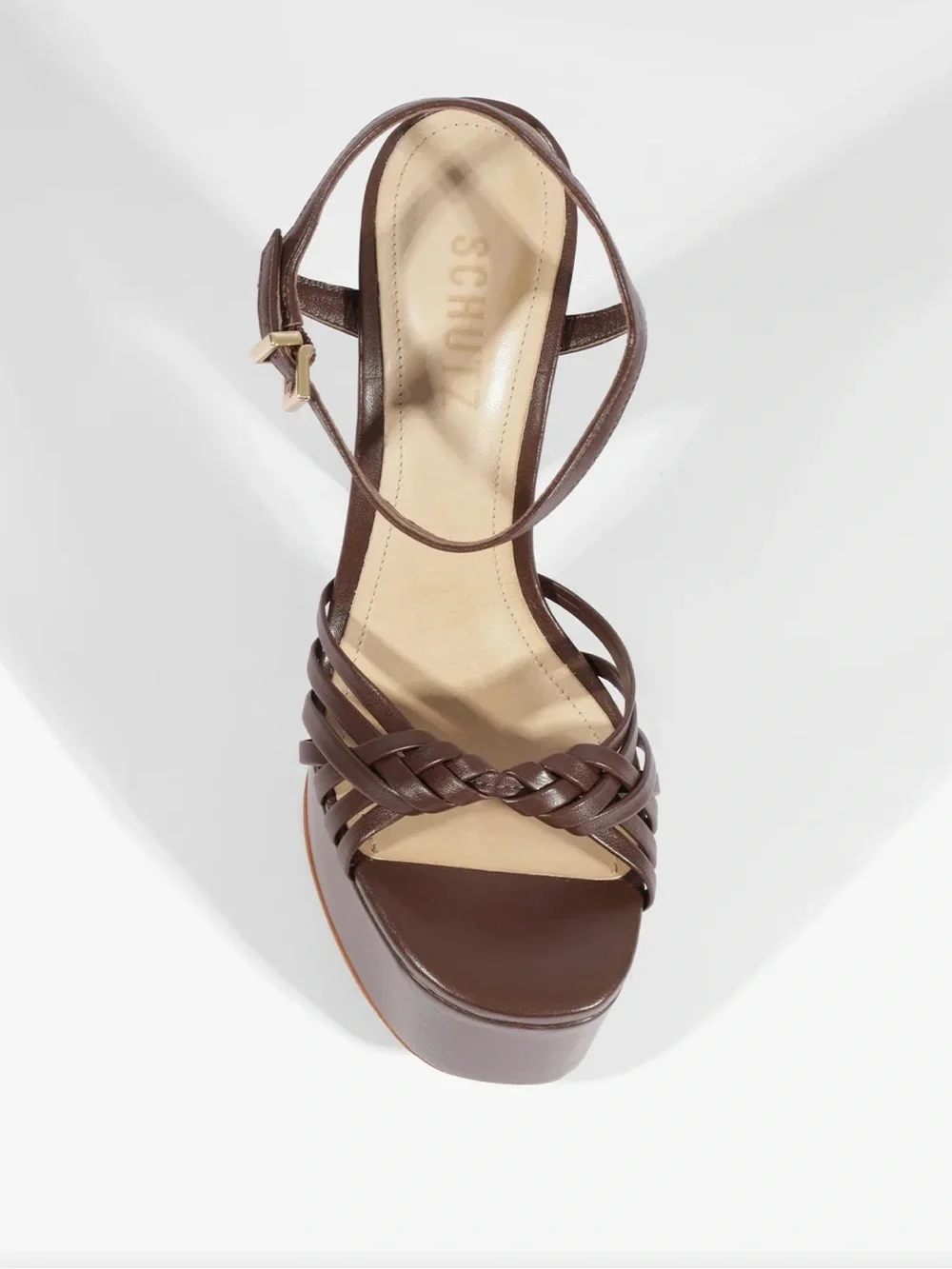 Schutz TARA PLATFORM LEATHER SANDAL - Picture 4 of 6